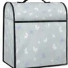 Blue White Butterfly Coffee Machine Dust Cover Beautiful Butterfly Stand Mixer Dust Cover Stand Mixer Cover Waterproof,Easy To Clean,Multi-Pocket