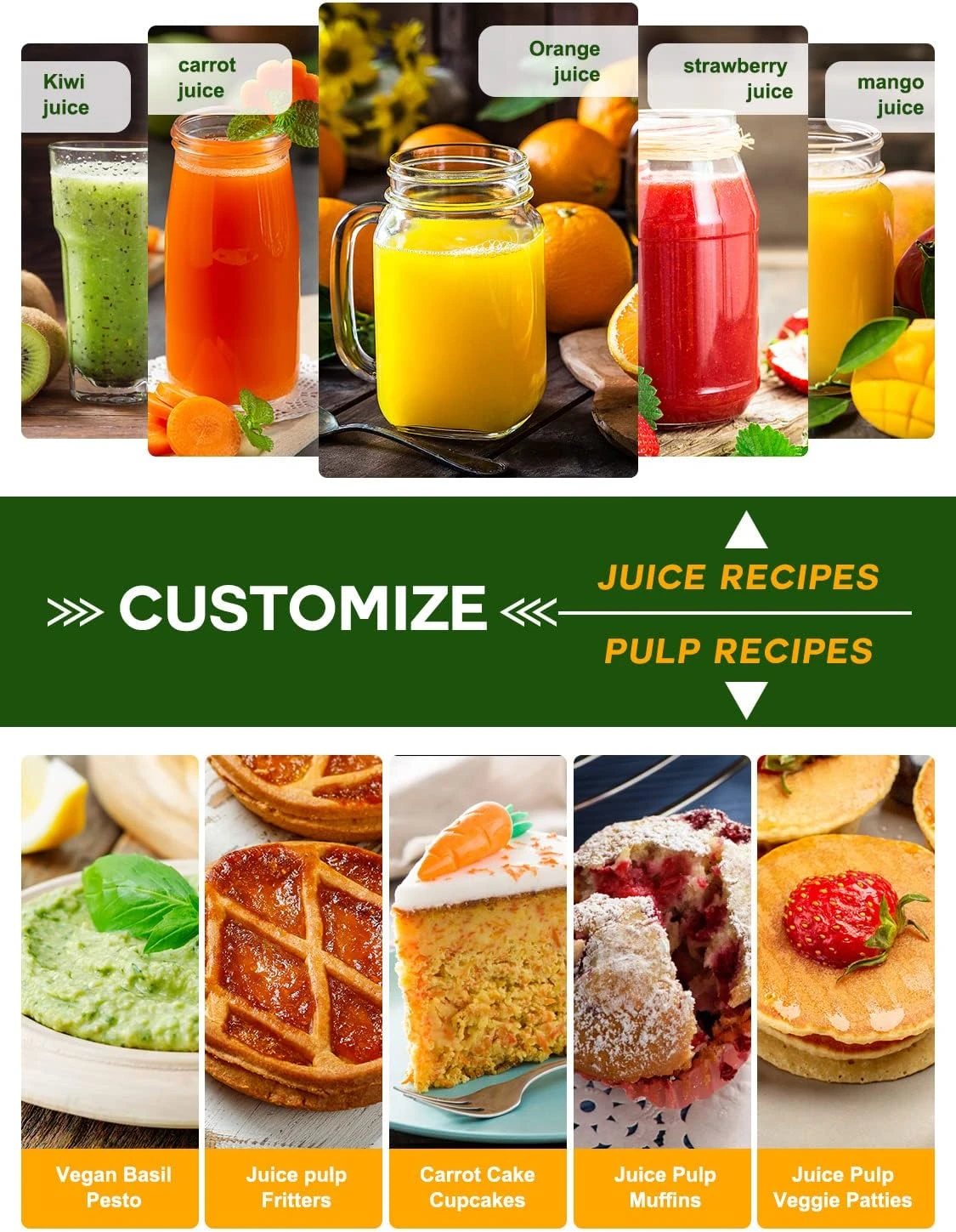 Juicer Machine, 500W Juicer With 3” Wide Mouth For Whole Fruits And Veg, Centrifugal Juice Extractor With 3-Speed Setting, Easy To Clean, Stainless Steel, BPA Free 4 Juicer Machine, 500W Juicer With 3” Wide Mouth For Whole Fruits And Veg, Centrifugal Juice Extractor With 3-Speed Setting, Easy To Clean, Stainless Steel, BPA Free - Image 2