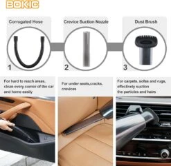 BOKIC Car Vacuum Cleaner Cordless, Cord-Free Handheld Vacuum Rechargeable, Portable High Power 8000Pa, Small Mini Handheld Detailing Cleaning Kit For Home Office -Small Appliance Store 71WT4ylnVSL. AC SL1500
