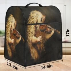 Bardic Hedgehog With Violin Coffee Machine Dust Cover Animal Hedgehogs Stand Mixer Dust Cover Stand Mixer Cover Waterproof,Easy To Clean,Multi-Pocket -Small Appliance Store 71XAwj s98L. AC SL1200