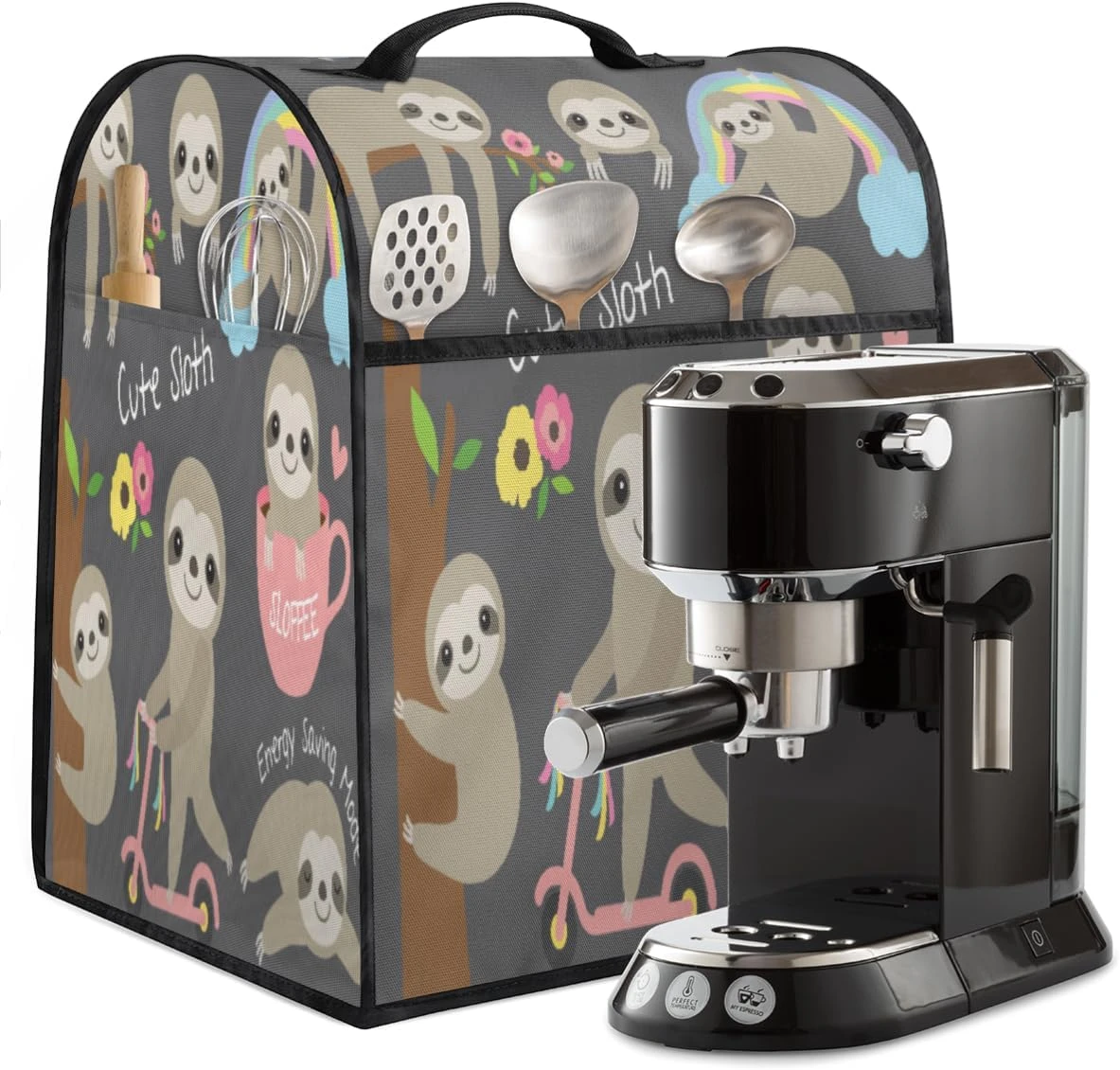 Cute Baby Sloth Coffee Machine Dust Cover Animal Sloth Stand Mixer Dust Cover Stand Mixer Cover Waterproof,Easy To Clean,Multi-Pocket 7 Cute Baby Sloth Coffee Machine Dust Cover Animal Sloth Stand Mixer Dust Cover Stand Mixer Cover Waterproof,Easy To Clean,Multi-Pocket - Image 5