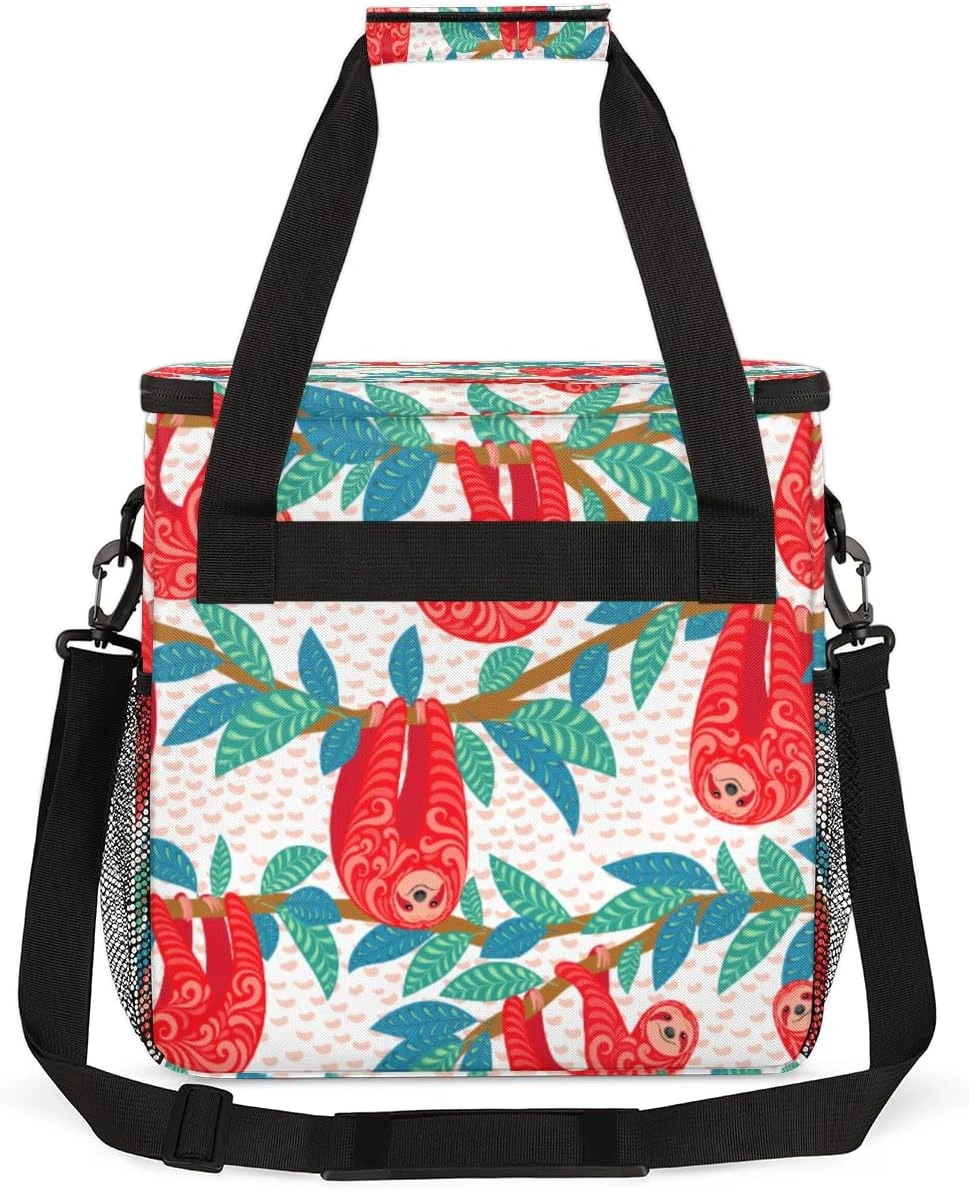 Cfpolar Coffee Maker Carrying Bag Cute Red Sloth Tree Branch Travel Coffee Machine Bag Carrying Organizer Case Portable Single Serve Coffee Brewer Tote Bag Storage Bag For Camping Picnic 8 Cfpolar Coffee Maker Carrying Bag Cute Red Sloth Tree Branch Travel Coffee Machine Bag Carrying Organizer Case Portable Single Serve Coffee Brewer Tote Bag Storage Bag For Camping Picnic - Image 6