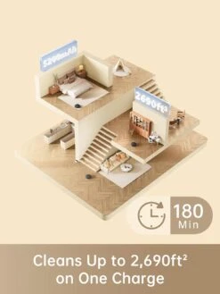 Dreametech D9 Max Robot Vacuum And Mop Combo, LiDAR Navigation, 4000Pa Strong Suction Power, 180mins Runtime, 2-in-1 Sweep And Mop, Compatible With Alexa -Small Appliance Store 71ZW6ohdc5L. AC SL1500