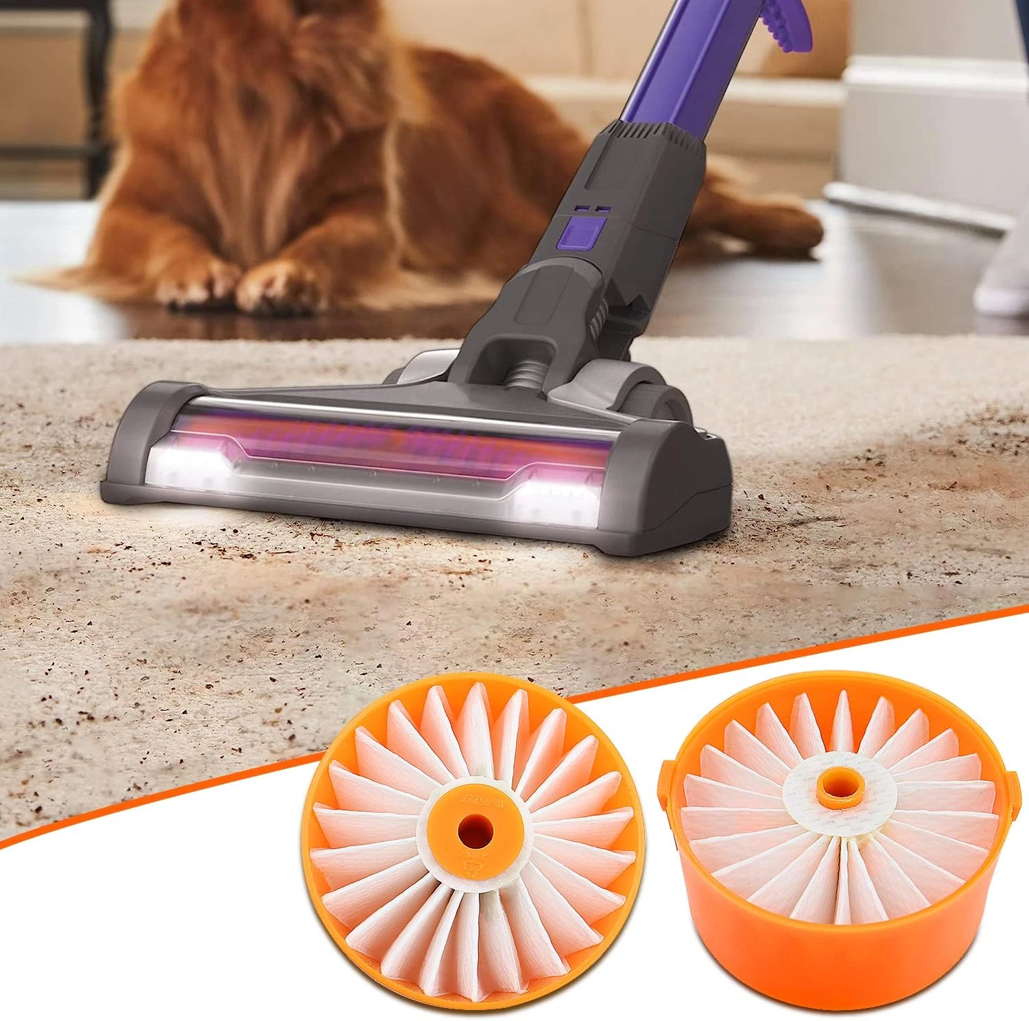 6 Pack Vacuum Replacement Filters For Black Decker BSV2020G BSV2020P Powerseries Extreme Cordless Stick Vacuum Cleaner 9 6 Pack Vacuum Replacement Filters For Black Decker BSV2020G BSV2020P Powerseries Extreme Cordless Stick Vacuum Cleaner - Image 7