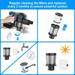 INSE Main Motor With A 180W Upgraded Digital Motor, Vacuum Motor Head With 1.2L Dust Box N5S Cordless Vacuum Cleaner- Rose -Small Appliance Store 71a E94bcFL. AC SL1500