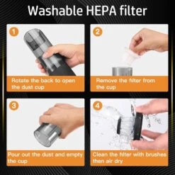 Mini Vacuum, Cordless Vacuum Cleaner, Wireless Handheld Car Vacuum Cleaner, Rechargeable Portable Dust Busters, 5500Pa Suction Power, USB Charging Small Vacuum Cleaner Sweeper For Car And Home, Black -Small Appliance Store 71a0pYfrw6L. AC SL1500