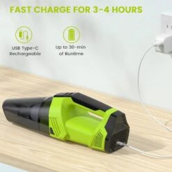 Car Vacuum Cordless Rechargeable, Cordless Vacuum Cleaner With 9000Pa Strong Suction, Dust Buster Hand Vacuum Cordless Handheld Vacuum Cleaner With 30min Runtime, Wet Vacuum Cleaner For Car, Home -Small Appliance Store 71aRPLr3yL. AC SL1500