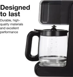 Programmable Coffee Maker, Glass Carafe, 12 Cup Capacity, Black And Silver The Coffee Maker Has A Timeless Design With Clean Lines And Curves That Are Always In Style -Small Appliance Store 71acE7KOsjL. AC SL1500