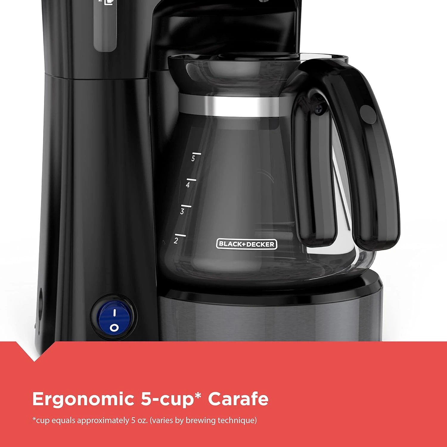 Black & Decker BLACK+DECKER™ 4-in-1 5-Cup* Coffee Station Coffeemaker, Black Stainless Steel 9 Black & Decker BLACK+DECKER™ 4-in-1 5-Cup* Coffee Station Coffeemaker, Black Stainless Steel - Image 7