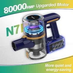 POWEART Cordless Vacuum Cleaner, 6-in-1 Powerful Cordless Stick Vacuum, 210W Vacuum Cordless Rechargeable With 6-Cell 2200mAh Battery, Cordless Vacuum Cleaners For Home Pets Floor - Night -Small Appliance Store 71bJruqC9ML. AC SL1500