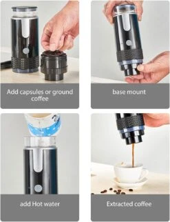 HURRISE Portable Coffee Machine Compatible For K Cup Capsules & Ground Coffee Handheld Coffee Maker Manually Operated For Camping Hiking, Driving, Home And Office 19 HURRISE Portable Coffee Machine Compatible For K Cup Capsules & Ground Coffee Handheld Coffee Maker Manually Operated For Camping Hiking, Driving, Home And Office -Small Appliance Store 71c3M8pA5DL. AC SL1500