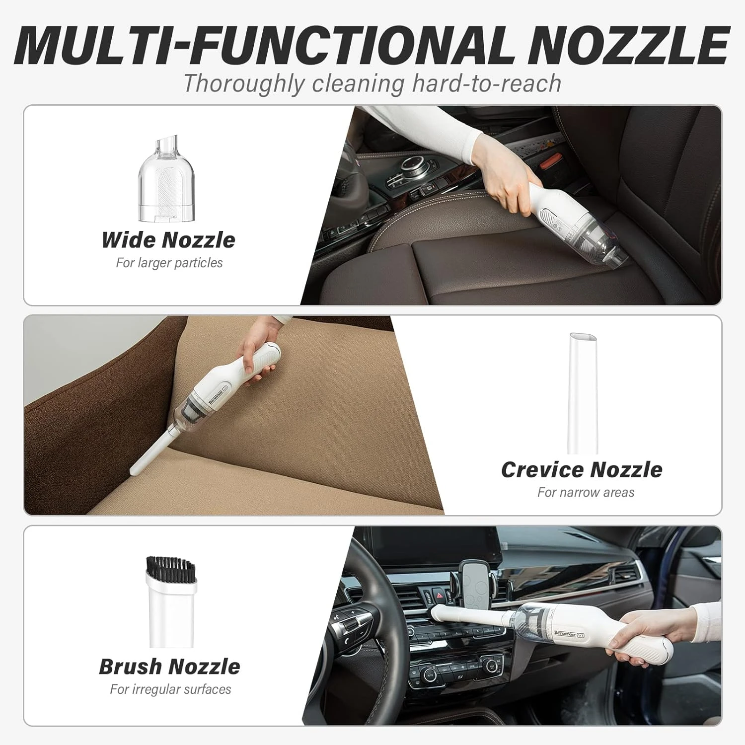 Berserker Handheld Vacuum Cordless, Portable Mini Car Hand Vacuum Cleaner Dust Buster With 5000Pa Suction For Home Office Pet Hair Furniture Cleaning, Small Lightweight And USB Rechargeable 7 Berserker Handheld Vacuum Cordless, Portable Mini Car Hand Vacuum Cleaner Dust Buster With 5000Pa Suction For Home Office Pet Hair Furniture Cleaning, Small Lightweight And USB Rechargeable - Image 5