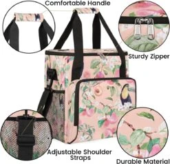 Cfpolar Coffee Maker Carrying Bag Toucans Peach Travel Coffee Machine Bag Carrying Organizer Case Portable Single Serve Coffee Brewer Tote Bag Storage Bag For Camping Picnic -Small Appliance Store 71eq2mnD6yL. AC SL1200