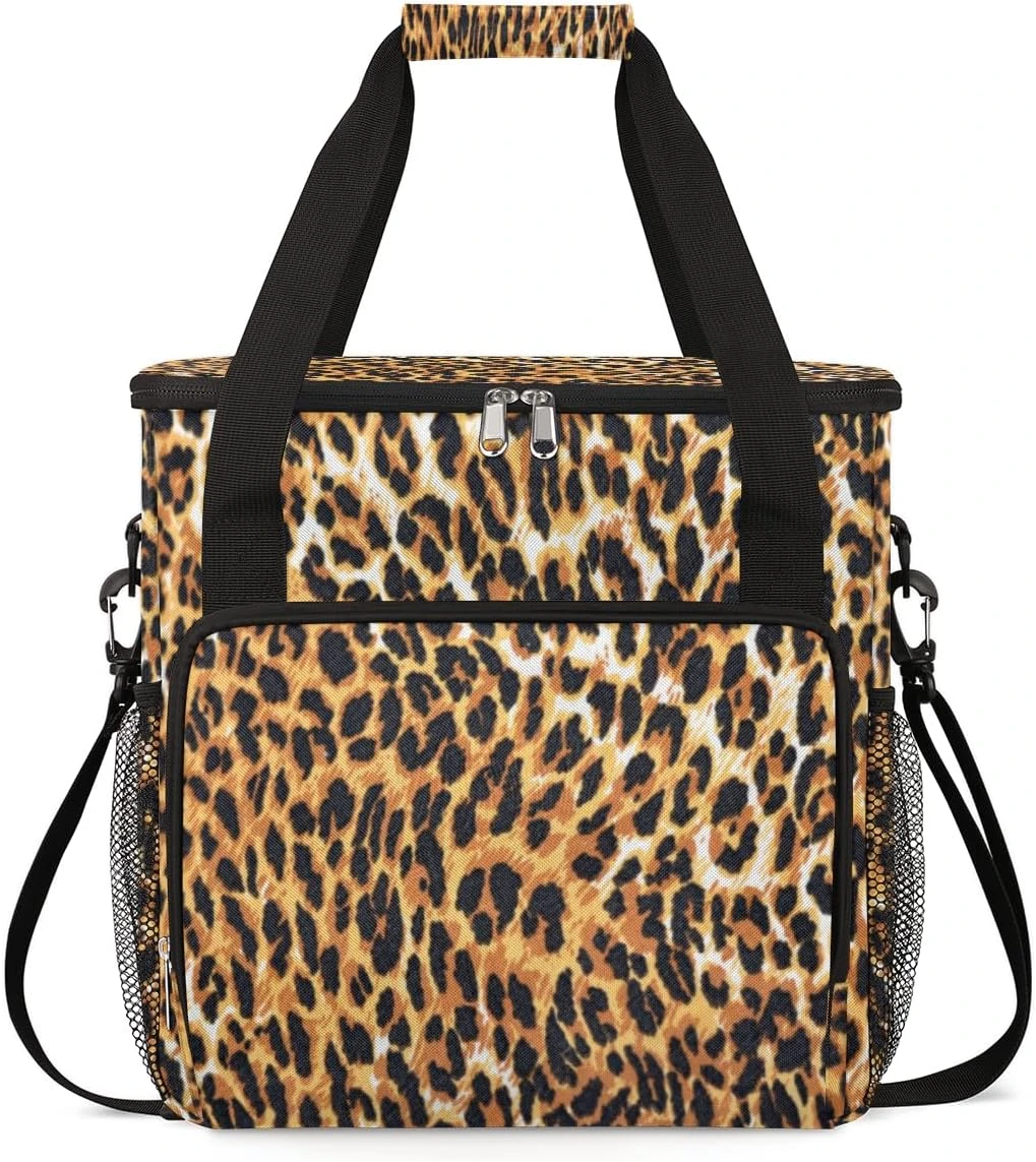 Cfpolar Coffee Maker Carrying Bag Leopard Travel Coffee Machine Bag Carrying Organizer Case Portable Single Serve Coffee Brewer Tote Bag Storage Bag For Camping Picnic 4 Cfpolar Coffee Maker Carrying Bag Leopard Travel Coffee Machine Bag Carrying Organizer Case Portable Single Serve Coffee Brewer Tote Bag Storage Bag For Camping Picnic - Image 2