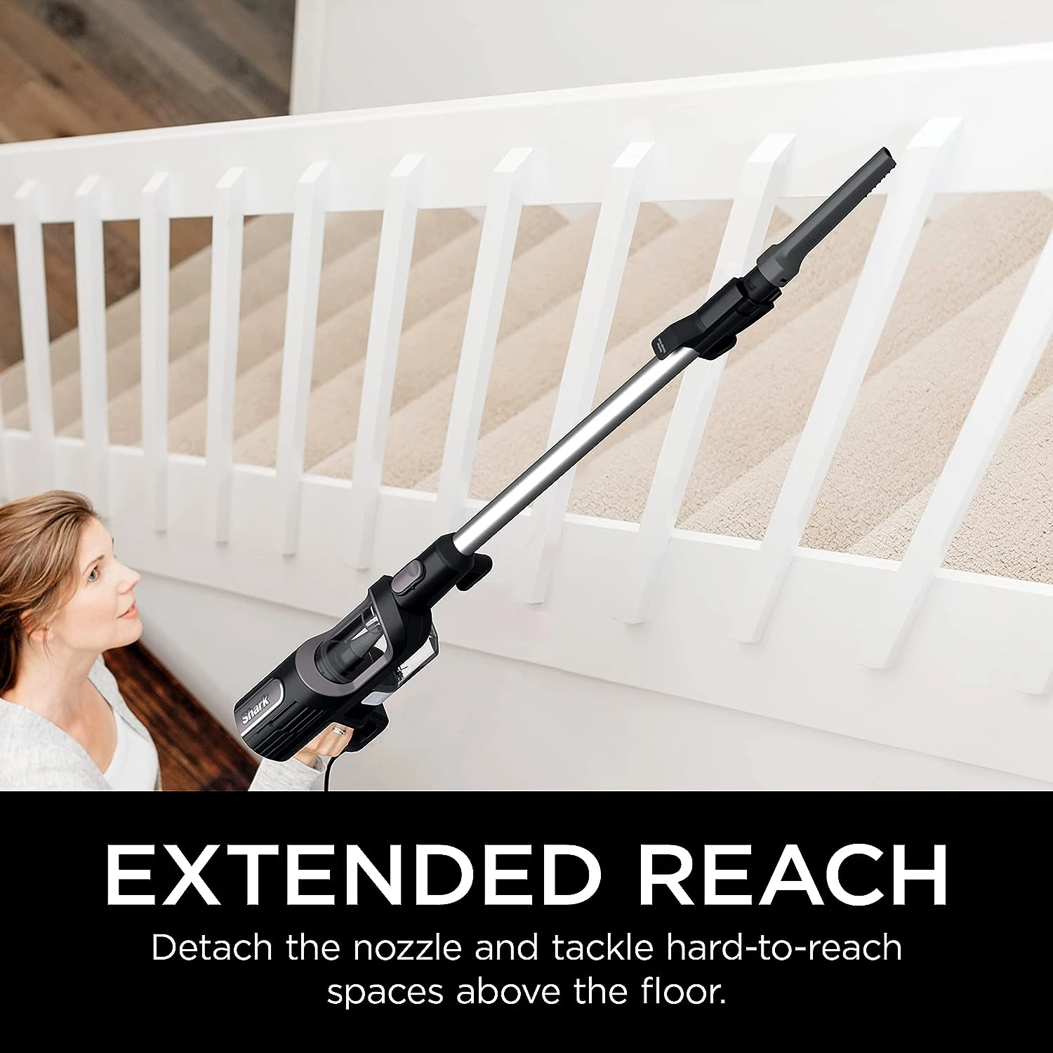 Shark HS152AMZ UltraLight Pet Plus Corded Stick Vacuum, With Swivel Steering, LED Headlights, Removable Dust Cup, Precision Hand Vacuum, And 2 Pet Tools, For All Floors, Lavender,Black 6 Shark HS152AMZ UltraLight Pet Plus Corded Stick Vacuum, With Swivel Steering, LED Headlights, Removable Dust Cup, Precision Hand Vacuum, And 2 Pet Tools, For All Floors, Lavender,Black - Image 4