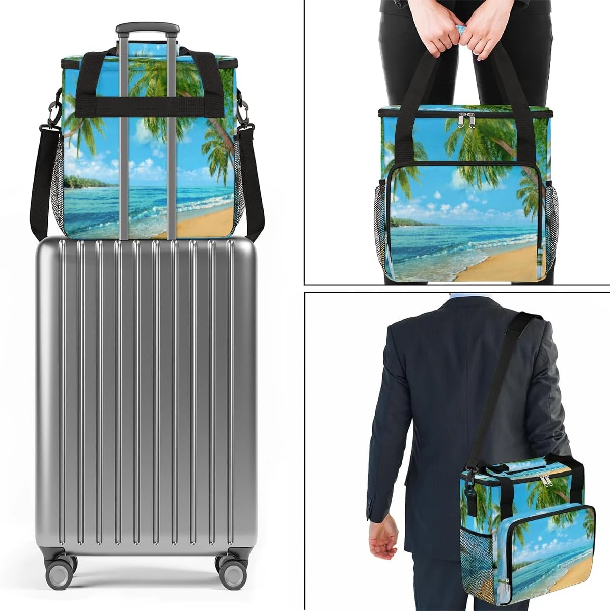 Cfpolar Coffee Maker Carrying Bag Beach Sandy Palm Tree Travel Coffee Machine Bag Carrying Organizer Case Portable Single Serve Coffee Brewer Tote Bag Storage Bag For Camping Picnic 10 Cfpolar Coffee Maker Carrying Bag Beach Sandy Palm Tree Travel Coffee Machine Bag Carrying Organizer Case Portable Single Serve Coffee Brewer Tote Bag Storage Bag For Camping Picnic - Image 8