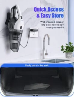 Handheld Vacuum 8000Pa, Wall-Mounted Rechargeable Powerful Hand-held Cordless Vacuum Cleaner With 30min Runtime, 3H Quick Charge Multipurpose Lightweight Hand Vacuum For Dust Carpet Stair Pet Hair 16 Handheld Vacuum 8000Pa, Wall-Mounted Rechargeable Powerful Hand-held Cordless Vacuum Cleaner With 30min Runtime, 3H Quick Charge Multipurpose Lightweight Hand Vacuum For Dust Carpet Stair Pet Hair -Small Appliance Store 71i0XPp0ebL. AC SL1500