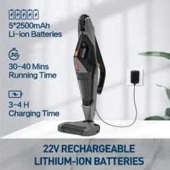 Hihhy Cordless Vacuum Cleaner, Stick Vacuum 25000 Pa Powerful Suction Handheld 2-in-1 Upright Vacuums, Small Vacuum Cleaners For Home Hardwood Floor, Carpet And Pet Hair -Small Appliance Store 71jQzT4JL. AC SL1500