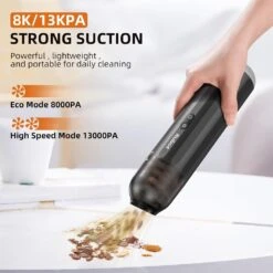 RUBOT Hand Held Vacuum Cordless Rechargeable, Car Mini Vacuum Cleaner High Power, Portable Vacuum Cleaners For Car,Home,Outdoor,Air Blower-P15(Black) 9 RUBOT Hand Held Vacuum Cordless Rechargeable, Car Mini Vacuum Cleaner High Power, Portable Vacuum Cleaners For Car,Home,Outdoor,Air Blower-P15(Black) -Small Appliance Store 71k9CBrI8cL. AC SL1500