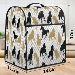 Bardic Horse Seamless Pattern Coffee Machine Dust Cover Animal Horses Stand Mixer Dust Cover Stand Mixer Cover Waterproof,Easy To Clean,Multi-Pocket -Small Appliance Store 71ko9VR1b7L. AC SL1200
