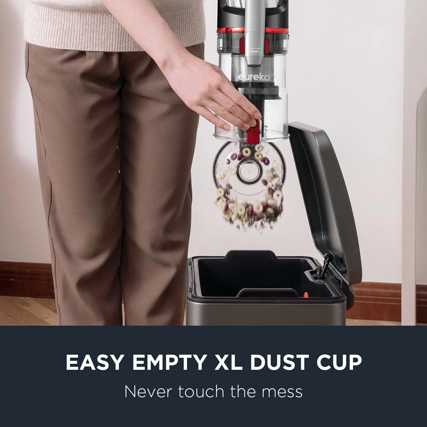 EUREKA Lightweight Cordless Vacuum Cleaner With LED Headlights, 450W Powerful BLDC Removable Battety Handheld Vac For Multifloors, Carpet & Hardwood Floor, Altitude Pro + Motorized Pet Tool, Red 7 EUREKA Lightweight Cordless Vacuum Cleaner With LED Headlights, 450W Powerful BLDC Removable Battety Handheld Vac For Multifloors, Carpet & Hardwood Floor, Altitude Pro + Motorized Pet Tool, Red - Image 5