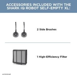 Shark IQ Robot Vacuum AV1002AE With XL Self-Empty Base, Self-Cleaning Brushroll, Advanced Navigation, Wi-Fi, Compatible With Alexa, 2nd Generation -Small Appliance Store 71ldp41w7L. AC SL1500