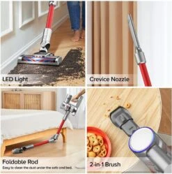 AIRBOT Cordless Vacuum Cleaner, Stick Vacuum With 40 Mins, 4 In 1 Lightweight Quiet Vacuum Cleaner Perfect For Hardwood Floor Pet Hair 14 AIRBOT Cordless Vacuum Cleaner, Stick Vacuum With 40 Mins, 4 In 1 Lightweight Quiet Vacuum Cleaner Perfect For Hardwood Floor Pet Hair -Small Appliance Store 71m0VChnd2L. AC SL1000