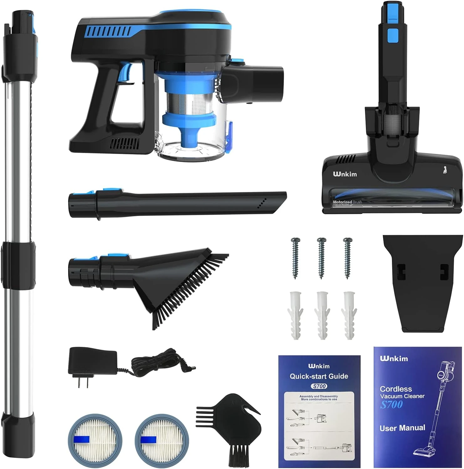 WnkimTech Cordless Vacuum Cleaner, Stick Vacuum With 3 Suction Mode For Hardwood Floor, Up To 40 Mins Rechargeable Battery, 6-in-1 Household Wireless Upright Lightweight Vacuum For Pet Hair Carpet 11 WnkimTech Cordless Vacuum Cleaner, Stick Vacuum With 3 Suction Mode For Hardwood Floor, Up To 40 Mins Rechargeable Battery, 6-in-1 Household Wireless Upright Lightweight Vacuum For Pet Hair Carpet - Image 9