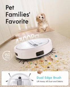 Yeedi Cube Robot Vacuum And Mop, Auto Mop Drying, Auto Mop Washing, Auto Mop Lifting, 4300 Pa Powerful Suction, Sonic Mopping With 1L Water Tank, Compatible With Alexa, For Hard Floors, Carpets -Small Appliance Store 71nHv87YSRL. AC SL1500