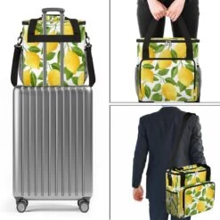 Cfpolar Coffee Maker Carrying Bag Lemon Travel Coffee Machine Bag Carrying Organizer Case Portable Single Serve Coffee Brewer Tote Bag Storage Bag For Camping Picnic -Small Appliance Store 71na9lmsLhL. AC SL1200