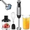Bonsenkitchen Immersion Blender, 20 Variable Speeds & Turbo, 4-In-1 Stainless Steel Handheld Blender Stick Mixer With Egg Whisk, Beaker & Chopper Bowl -Small Appliance Store 71nftfTv1GL. AC SL1500