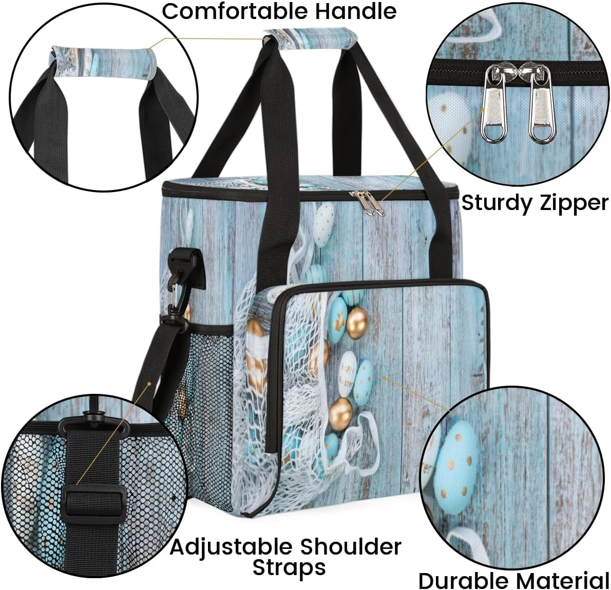 Cfpolar Coffee Maker Carrying Bag Blue Eggs Wooden Easter Travel Coffee Machine Bag Carrying Organizer Case Portable Single Serve Coffee Brewer Tote Bag Storage Bag For Camping Picnic 9 Cfpolar Coffee Maker Carrying Bag Blue Eggs Wooden Easter Travel Coffee Machine Bag Carrying Organizer Case Portable Single Serve Coffee Brewer Tote Bag Storage Bag For Camping Picnic - Image 7