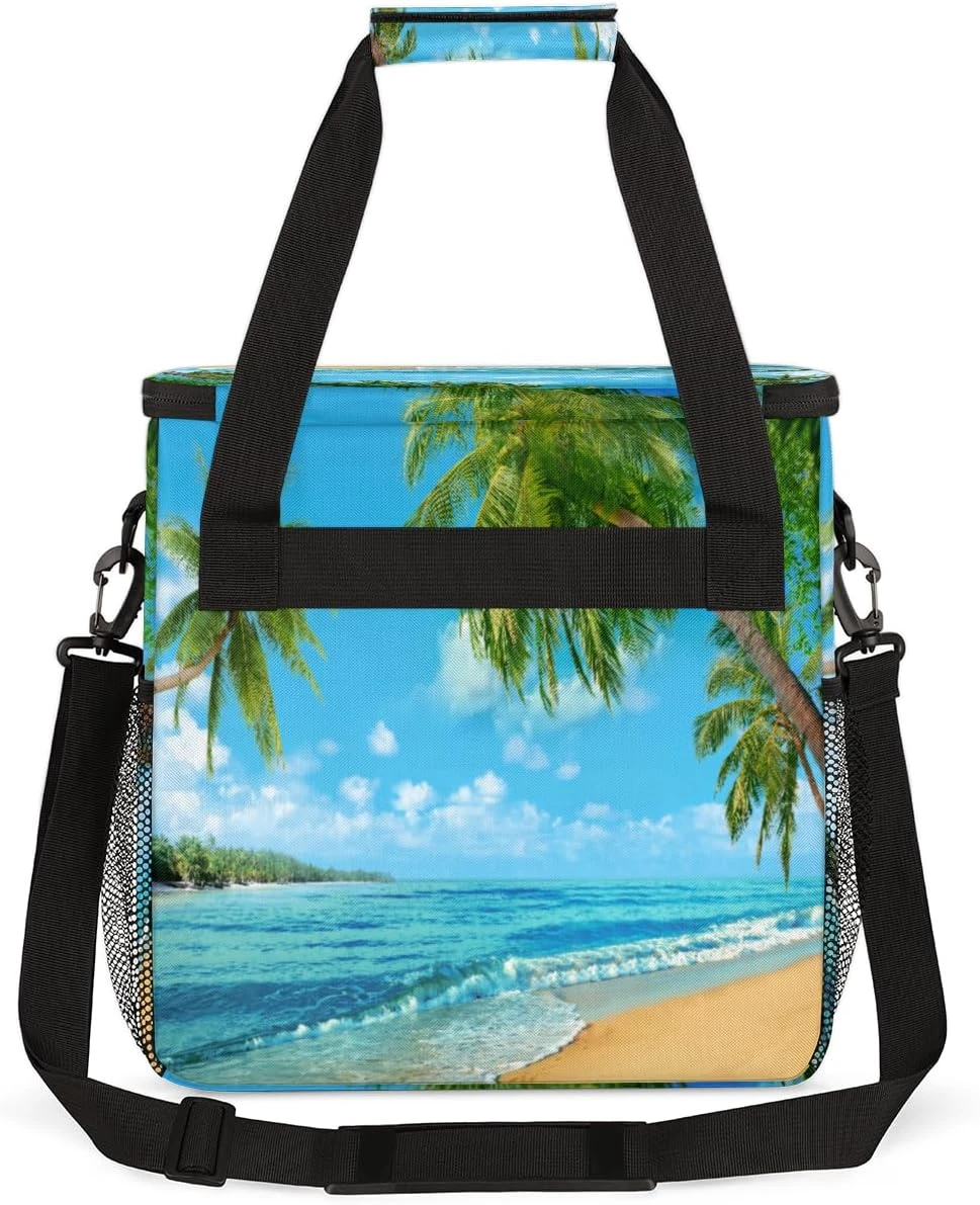 Cfpolar Coffee Maker Carrying Bag Beach Sandy Palm Tree Travel Coffee Machine Bag Carrying Organizer Case Portable Single Serve Coffee Brewer Tote Bag Storage Bag For Camping Picnic 8 Cfpolar Coffee Maker Carrying Bag Beach Sandy Palm Tree Travel Coffee Machine Bag Carrying Organizer Case Portable Single Serve Coffee Brewer Tote Bag Storage Bag For Camping Picnic - Image 6