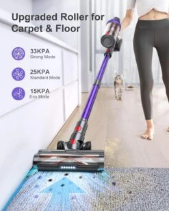 WLUPEL Cordless Vacuum Cleaner, 33Kpa Stick Vacuum Cleaner, 400W Handheld Vacuum With LED Touch Screen, 50mins Runtime For Pet Hair, Carpet And Hardwood Floor(KB-H015) -Small Appliance Store 71qfymrxyL. AC SL1500