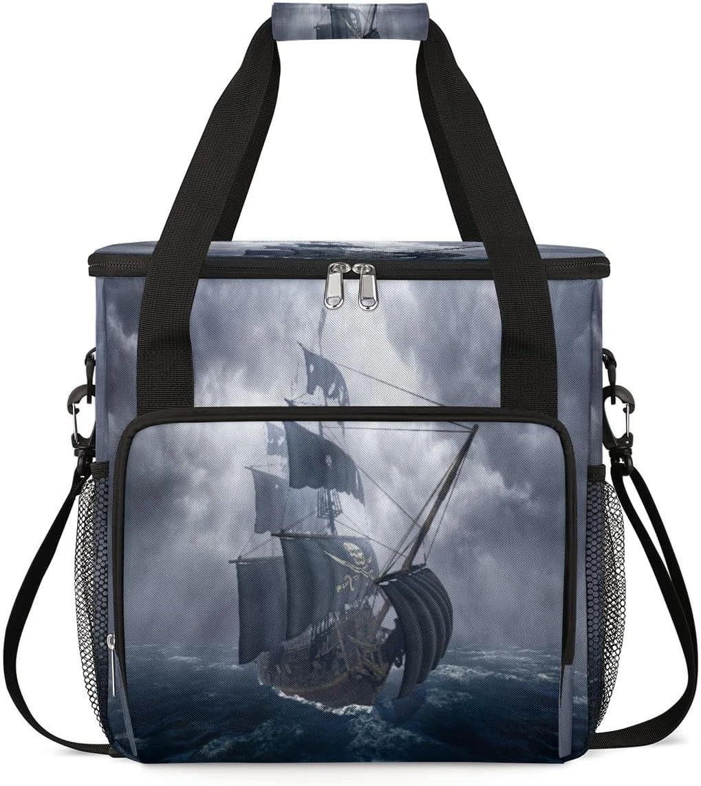 Cfpolar Coffee Maker Carrying Bag Pirate Ship On Stormy Sea Travel Coffee Machine Bag Carrying Organizer Case Portable Single Serve Coffee Brewer Tote Bag Storage Bag For Camping Picnic 3 Cfpolar Coffee Maker Carrying Bag Pirate Ship On Stormy Sea Travel Coffee Machine Bag Carrying Organizer Case Portable Single Serve Coffee Brewer Tote Bag Storage Bag For Camping Picnic
