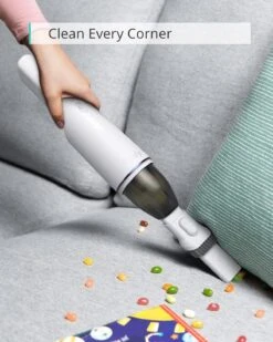 Eufy By Anker, HomeVac H11,Ultra-Lightweight 1.2lbs, Compact, Washable Filter, Cordless Handheld Vacuum Cleaner, 5500Pa Suction Power,USB Charging, For Home Cleaning, White 11 Eufy By Anker, HomeVac H11,Ultra-Lightweight 1.2lbs, Compact, Washable Filter, Cordless Handheld Vacuum Cleaner, 5500Pa Suction Power,USB Charging, For Home Cleaning, White -Small Appliance Store 71s2du1JSdS. AC SL1500