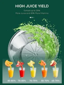 Juicer Machines, HOUSNAT Juicer Whole Fruit And Vegetables With 3-Speed Setting, Upgraded Version 400 W Motor Quick Juicing, Cleaning Brush And Juicing Recipe Included -Small Appliance Store 71tQnRUK SL. AC SL1500