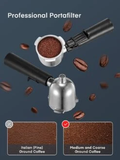 FOHERE Steam Espresso Machine, 3.5 Bar 4 Cup, Professional Compact Espresso And Cappuccino Maker With Milk Frother And Carafe For Coffee, Latte And Mocha -Small Appliance Store 71tilEScLtL. AC SL1500