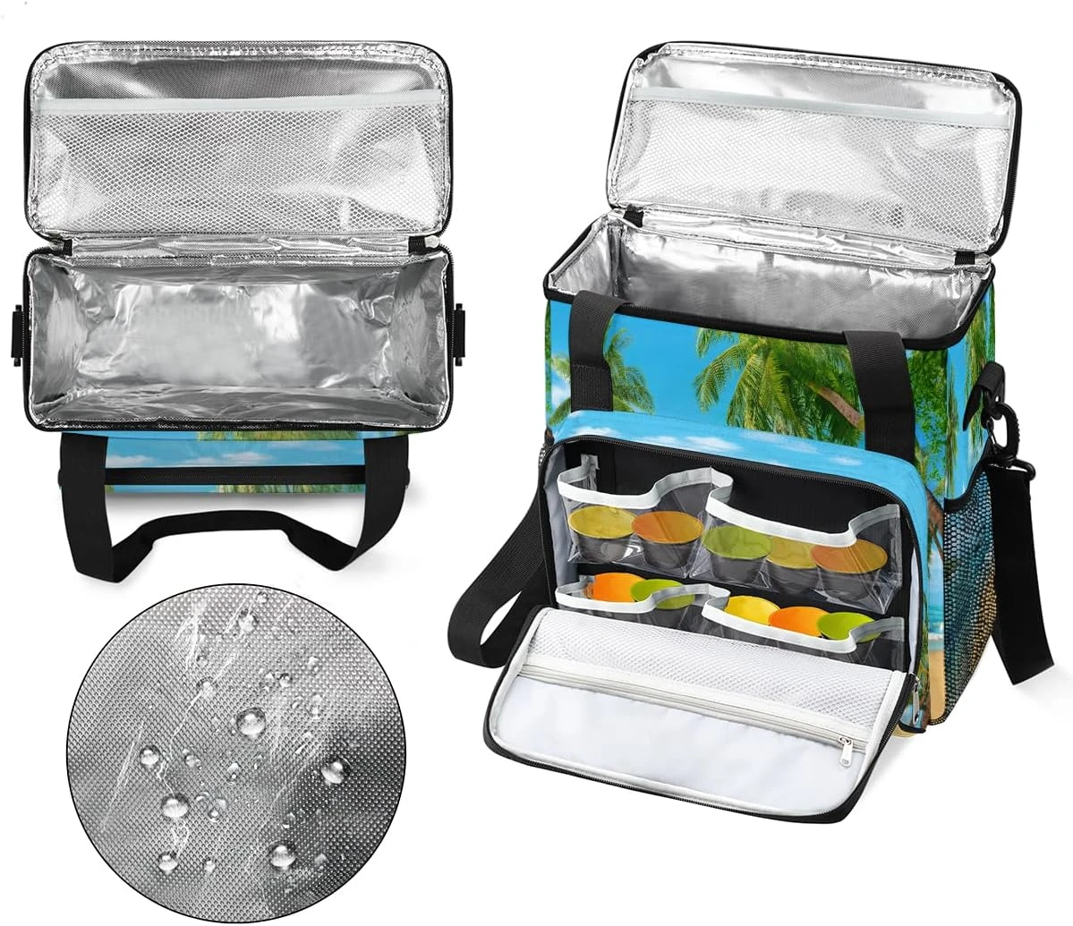 Cfpolar Coffee Maker Carrying Bag Beach Sandy Palm Tree Travel Coffee Machine Bag Carrying Organizer Case Portable Single Serve Coffee Brewer Tote Bag Storage Bag For Camping Picnic 6 Cfpolar Coffee Maker Carrying Bag Beach Sandy Palm Tree Travel Coffee Machine Bag Carrying Organizer Case Portable Single Serve Coffee Brewer Tote Bag Storage Bag For Camping Picnic - Image 4