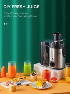 Juicer Machines, HOUSNAT Juicer Whole Fruit And Vegetables With 3-Speed Setting, Upgraded Version 400 W Motor Quick Juicing, Cleaning Brush And Juicing Recipe Included -Small Appliance Store 71ubTV0wIBL. AC SL1500