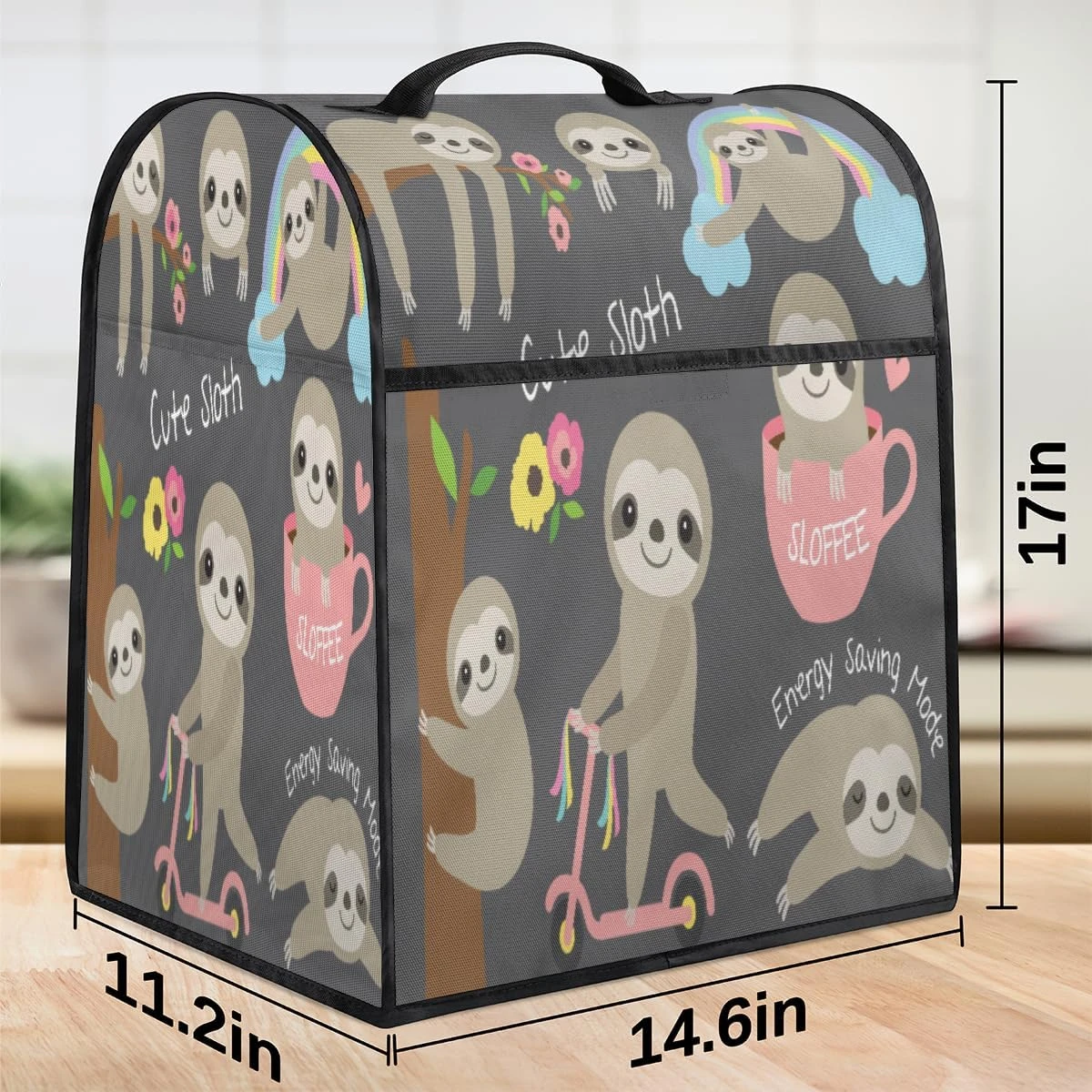 Cute Baby Sloth Coffee Machine Dust Cover Animal Sloth Stand Mixer Dust Cover Stand Mixer Cover Waterproof,Easy To Clean,Multi-Pocket 5 Cute Baby Sloth Coffee Machine Dust Cover Animal Sloth Stand Mixer Dust Cover Stand Mixer Cover Waterproof,Easy To Clean,Multi-Pocket - Image 3