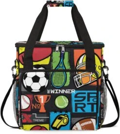 Cfpolar Coffee Maker Carrying Bag Sport Ball Soccer Travel Coffee Machine Bag Carrying Organizer Case Portable Single Serve Coffee Brewer Tote Bag Storage Bag For Camping Picnic