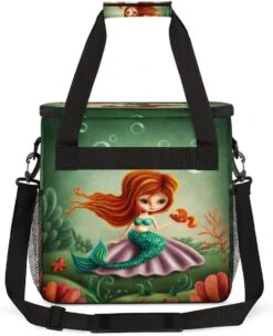 Cfpolar Coffee Maker Carrying Bag Cartoon Mermaid Seashell Travel Coffee Machine Bag Carrying Organizer Case Portable Single Serve Coffee Brewer Tote Bag Storage Bag For Camping Picnic -Small Appliance Store 71wajO9B6DL. AC SL1200