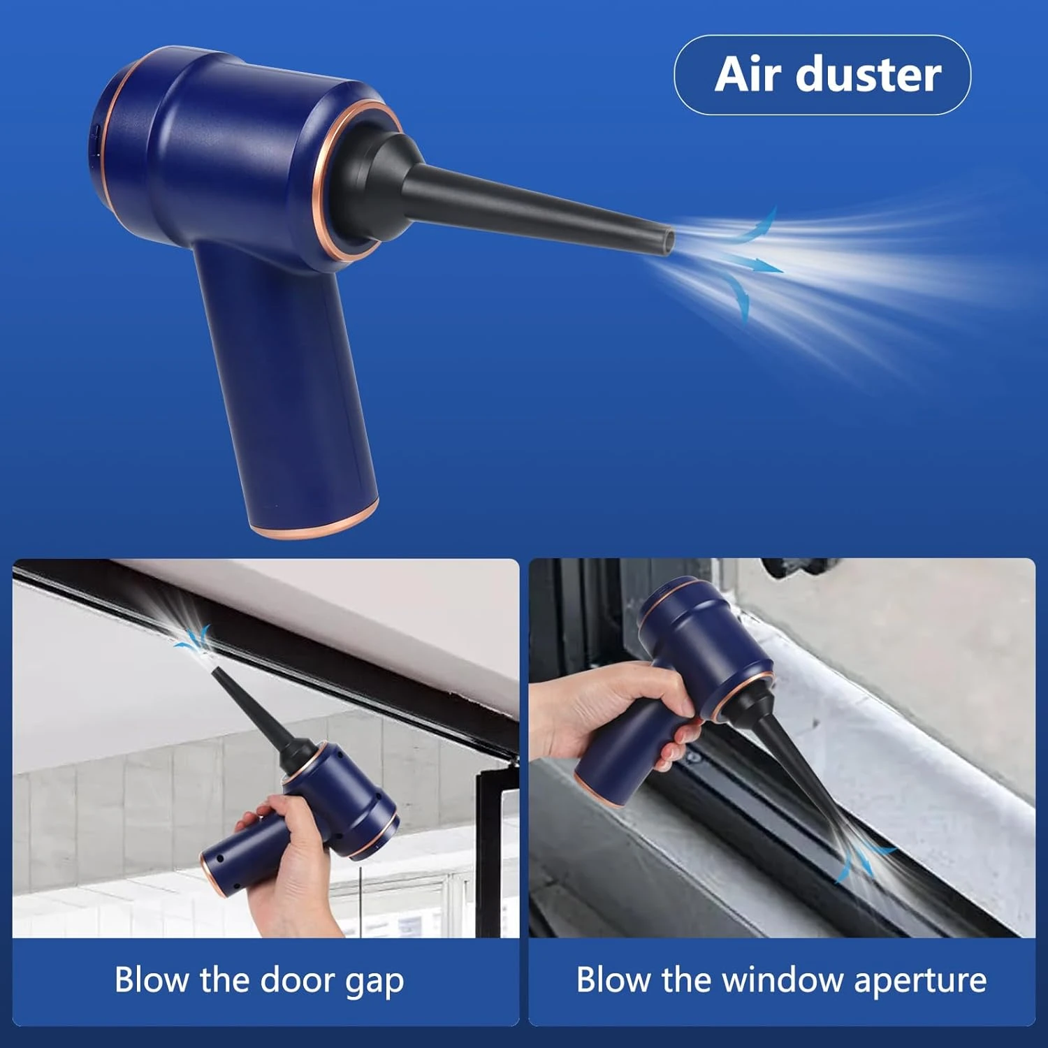 XSUPER Handheld Vacuum Cordless, Car Vacuum Cleaner Rechargeable, 9000Pa Strong Suction Portable Hand Mini Vacuum With Suck And Blow 2 In 1, Small Vacuum Suitable For Home Pet Car Cleaning 6 XSUPER Handheld Vacuum Cordless, Car Vacuum Cleaner Rechargeable, 9000Pa Strong Suction Portable Hand Mini Vacuum With Suck And Blow 2 In 1, Small Vacuum Suitable For Home Pet Car Cleaning - Image 4