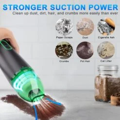 HAWTONG Handheld Vacuum Cordless, 3 Gear Car Vacuum Cleaner High Power With Air Blower, 7500mAh Rechargeable Mini Vacuum Cleaner With 12000PA Powerful Suction For Home Car Office Pet Hair Electronics -Small Appliance Store 71xTK0rkvUL. AC SL1500