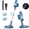 PRETTYCARE Cordless Vacuum Cleaner, 28Kpa Stick Vacuum With Powerful Brushless Motor, LED Touch Display, 45 Mins Long Runtime, Lightweight Vacuum Cleaner For Hard Floor Carpet Pet Hair, P2 -Small Appliance Store 71xlyy9qjJL. AC SL1500