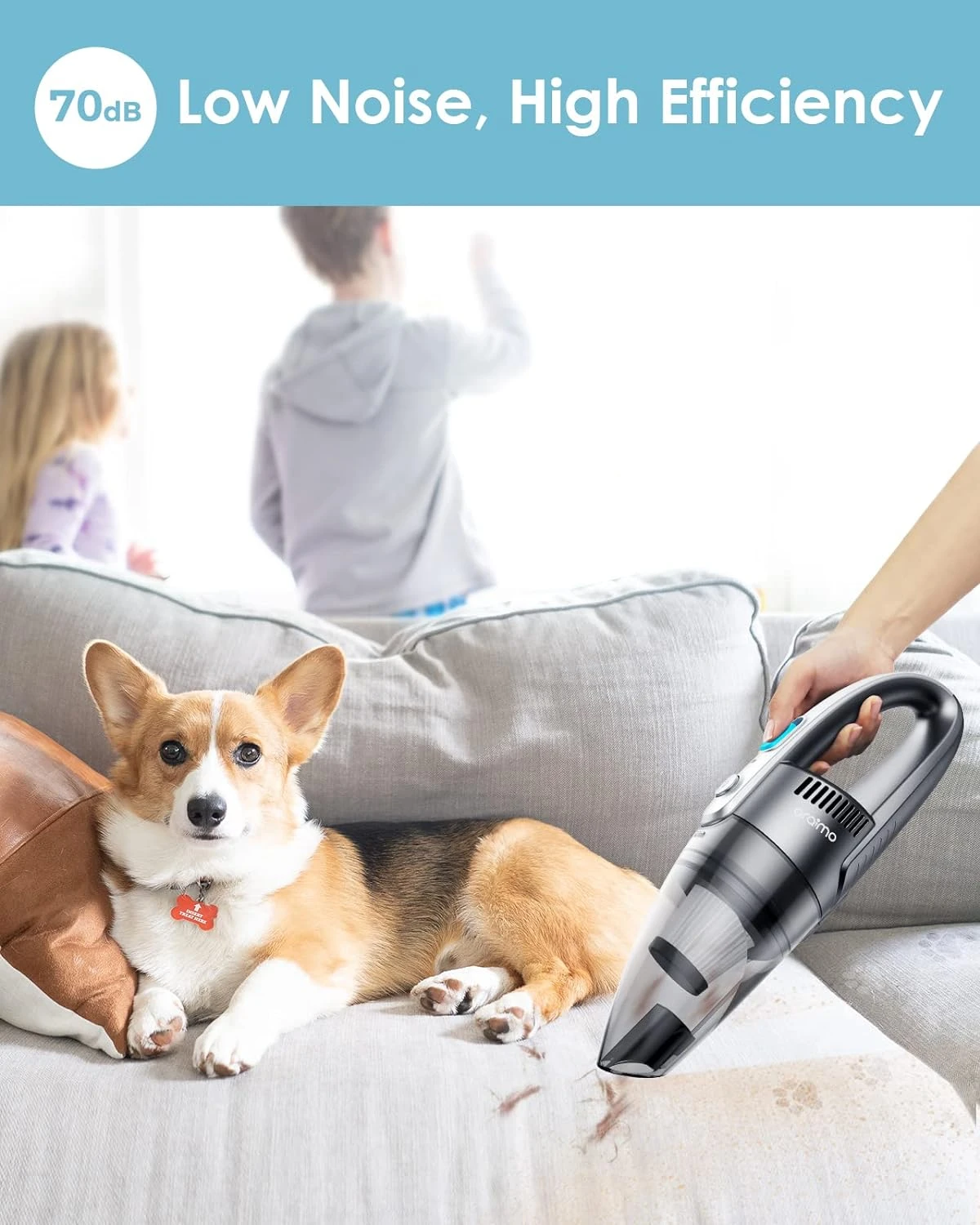 Oraimo Cordless Handheld Vacuum, Hand Held Vacuuming Cordless, Car Vacuum Cleaner Cordless, Effortlessly Clean Every Nook And Cranny, Lightweight, 3.5H Fast-Charging And Portable For Car, Home, Office 7 Oraimo Cordless Handheld Vacuum, Hand Held Vacuuming Cordless, Car Vacuum Cleaner Cordless, Effortlessly Clean Every Nook And Cranny, Lightweight, 3.5H Fast-Charging And Portable For Car, Home, Office - Image 5