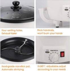 750g Capacity Household Coffee Roaster Machine Electric Coffee Beans Baker Non-Stick Coating Baking Tools For Cafe Shop Home 110V-120V 14 750g Capacity Household Coffee Roaster Machine Electric Coffee Beans Baker Non-Stick Coating Baking Tools For Cafe Shop Home 110V-120V -Small Appliance Store 71ycqKDIPL. AC SL1280