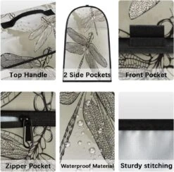 Dragonfly Coffee Machine Dust Cover Beautiful Dragonflies Stand Mixer Dust Cover Stand Mixer Cover Waterproof,Easy To Clean,Multi-Pocket -Small Appliance Store 71zykUq1 oL. AC SL1200