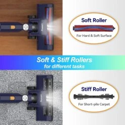 POWEART Cordless Vacuum Cleaner, 6-in-1 Multifunction Cordless Stick Vacuum Cleaner, 2200mAh Rechargeable Vacuum Cleaner, Lightweight Quiet Vacuum Cleaner - Indigo -Small Appliance Store 8118PxkaC L. AC SL1500